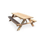 Picknicktafel Lindor Curved met getoogde balken