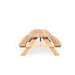 Picknicktafel Lindor Curved van Douglashout, vooraanzicht