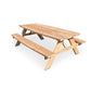 Picknicktafel Lindor Curved van Douglashout, zijaanzicht